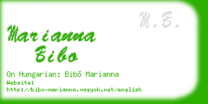 marianna bibo business card